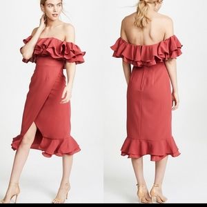 C/MEO Collective Immerse Midi Cocktail Dress